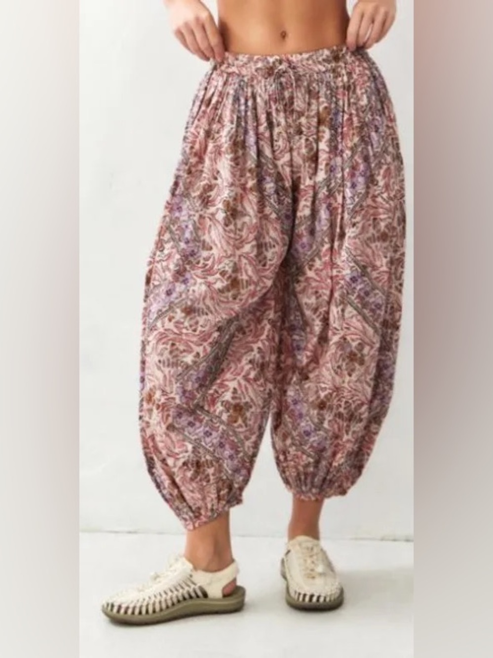 Out From Under Jasmine Printed Balloon Pant in Purple, Women's  size small